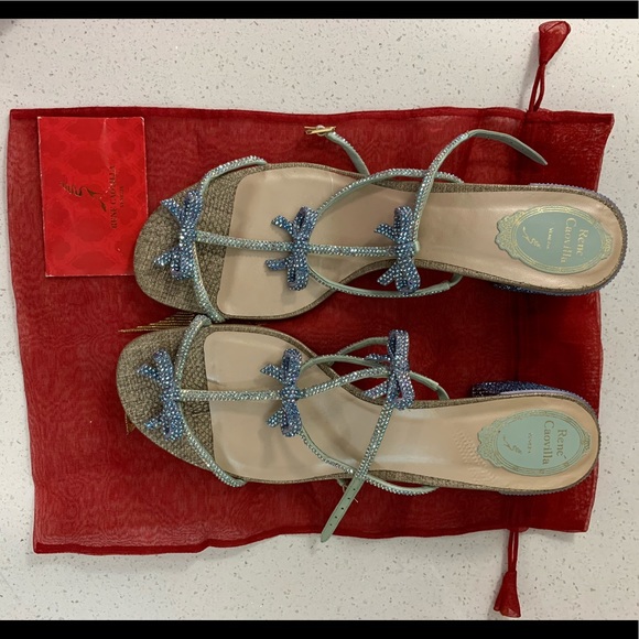 Brand New René Caovilla block heel sandals - Picture 1 of 3